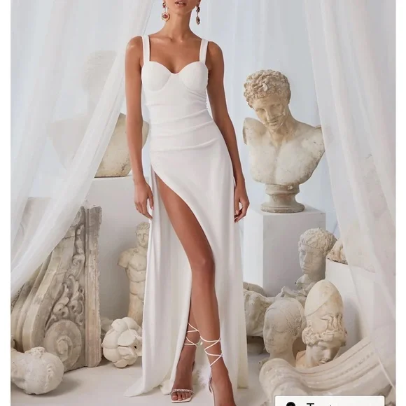 Elegant White Evening Gown